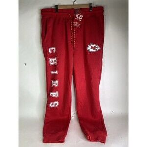 Kansas City Chiefs KC Ultra Game Day NFL Red Jogger Pants Sweatpants Mens XL